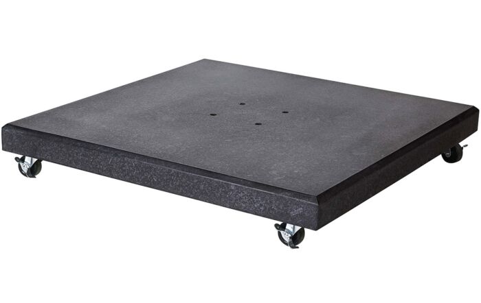 Platinum Polished Black Granite 90KG Wheeled Parasol Base