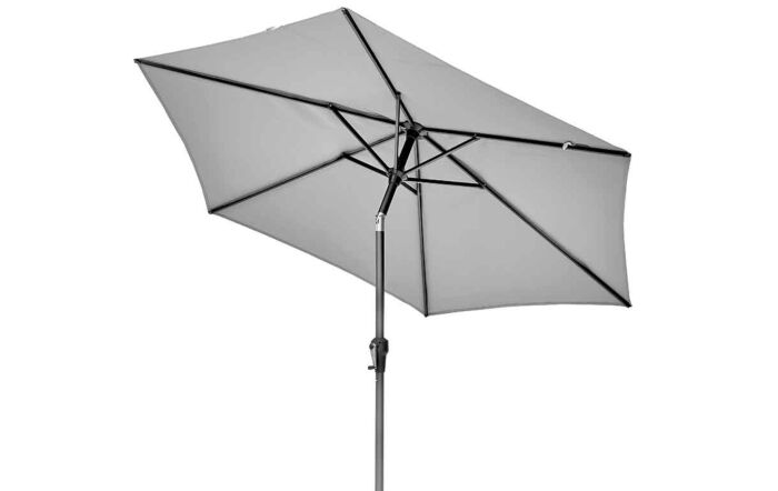 Platinum Riva 2.5m Table Parasol - Luna Light Grey