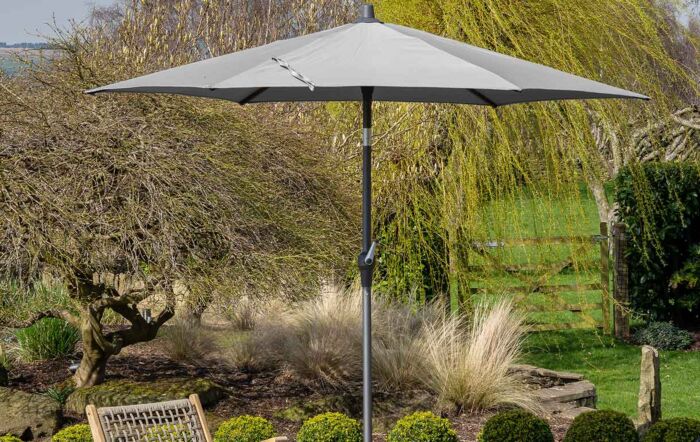 Platinum Riva 2.5m Table Parasol - Luna Light Grey