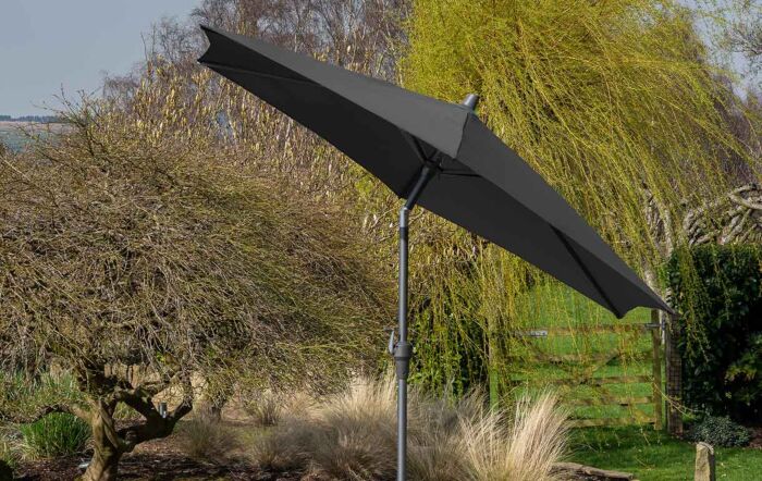 Platinum Riva Parasol - Grey 2.5 Metre