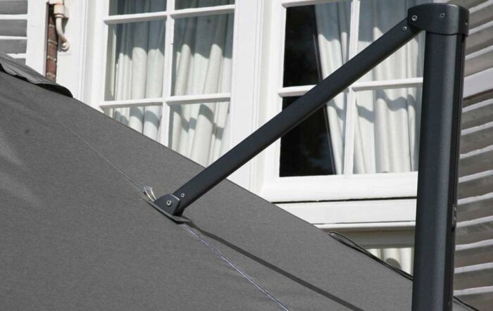 Four Seasons Outdoor 3.5m Round Charcoal Siesta Parasol 