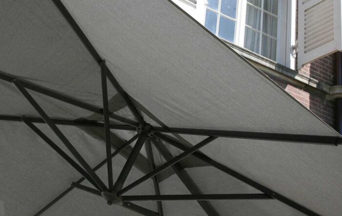 Four Seasons Outdoor 3.5m Round Charcoal Siesta Parasol 