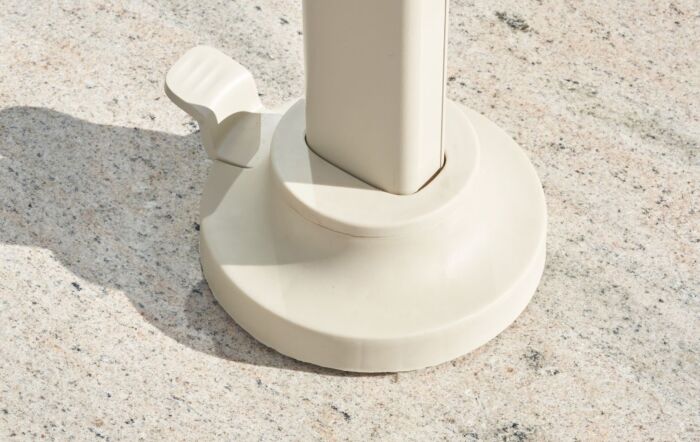 Platinum Venezia Round Edge Granite 120kg Wheeled Parasol Base Sandstone