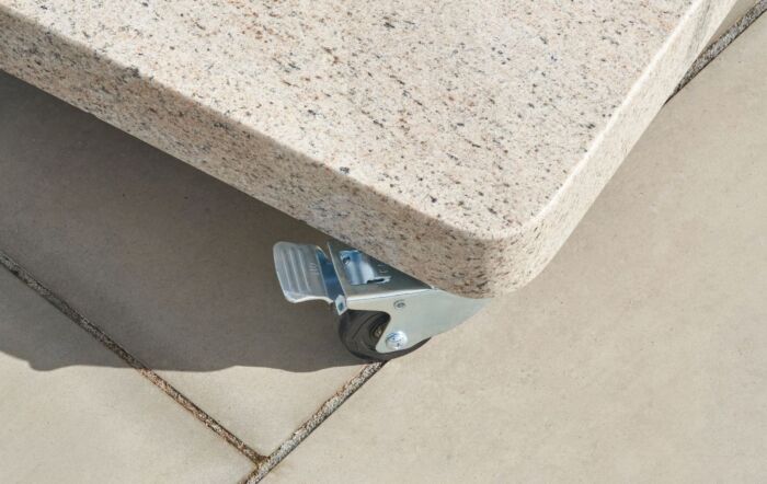 Platinum Venezia Sandstone Round Edge Granite 90kg Wheeled Parasol Base
